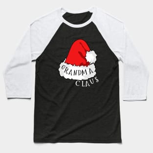 Grandma Claus Santa Hat Christmas Matching Family Pajama Baseball T-Shirt